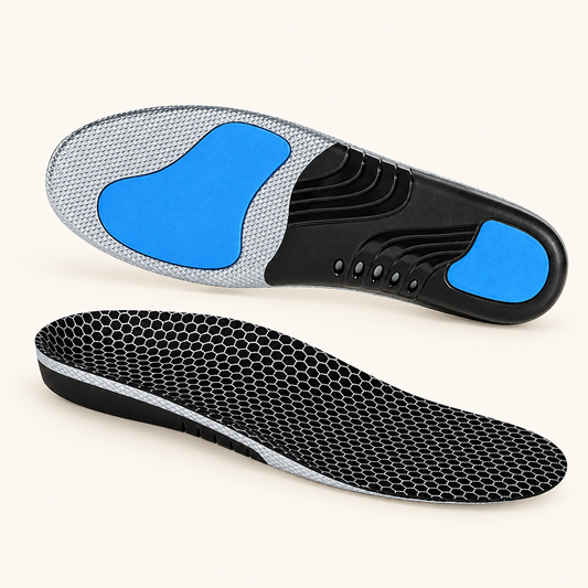 Regular & High Arch insole pair, top and underside